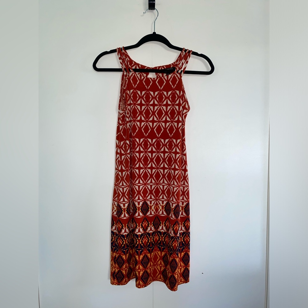 Banana Republic Orange Patterned XS Dress